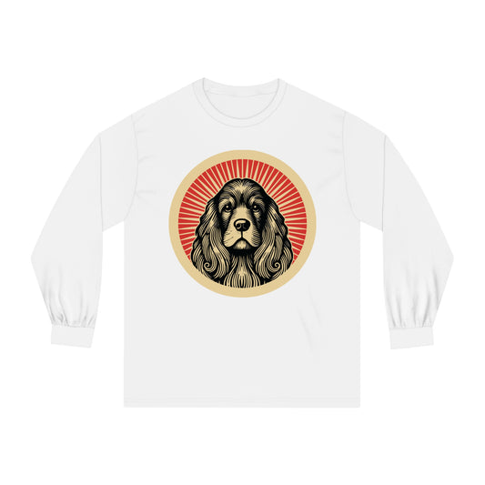 American Cocker Spaniel Long Sleeve Tee for Adults