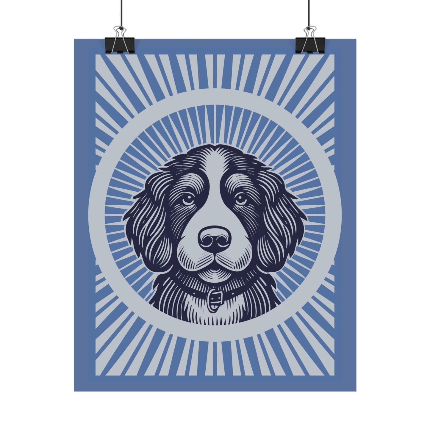 Bernedoodle Art Print