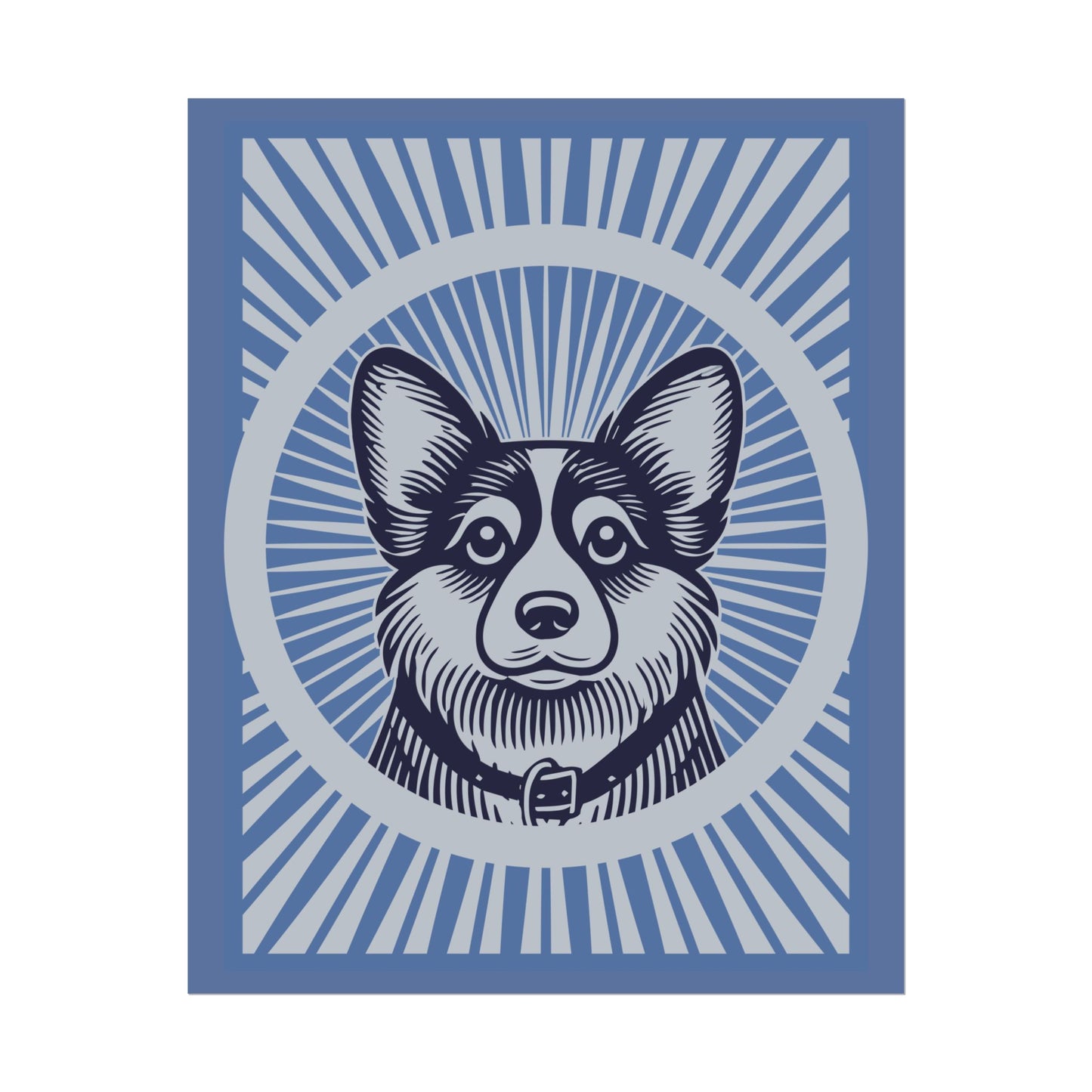 Corgipoo Art Print