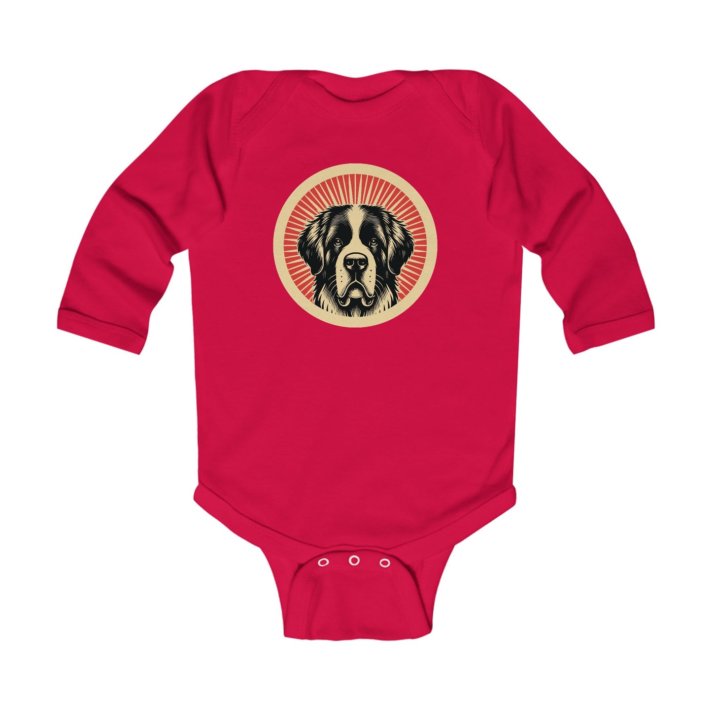 Saint Bernard Long Sleeve Bodysuit for Infants