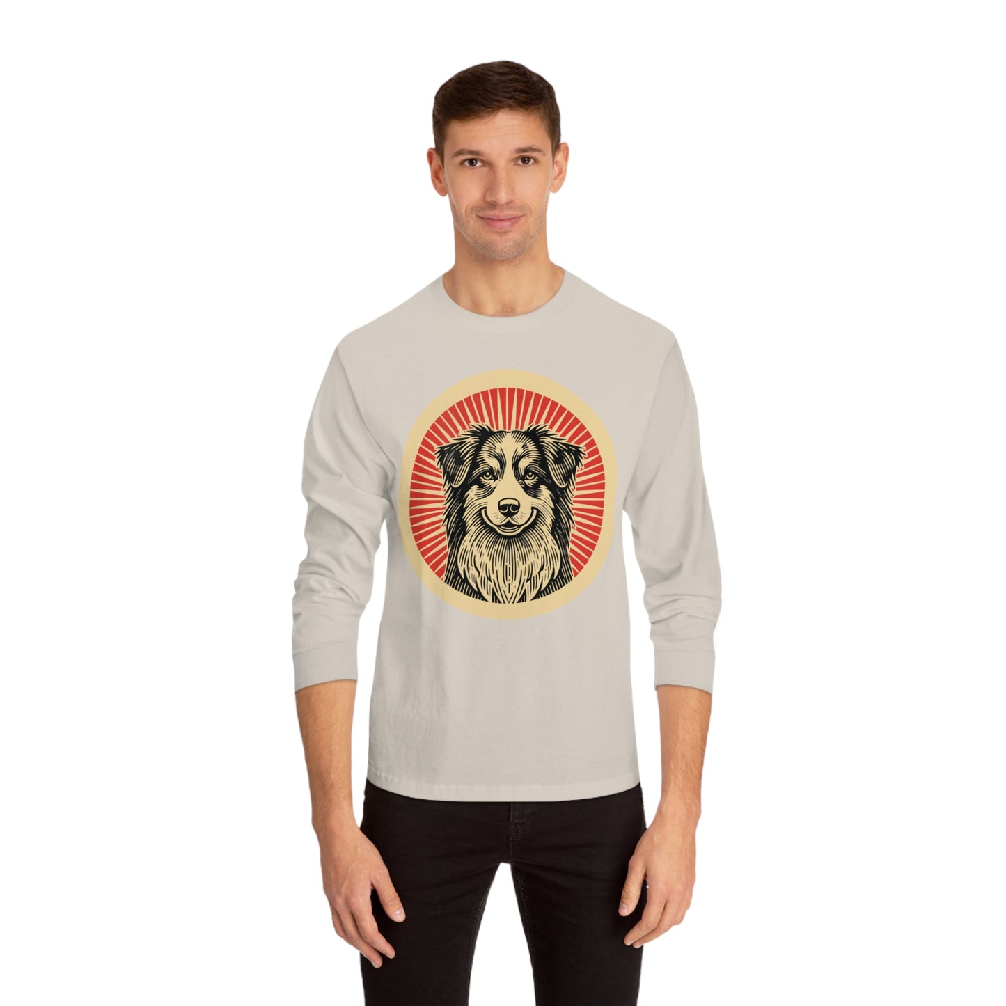 Australian Shepherd Long Sleeve Tee for Adults