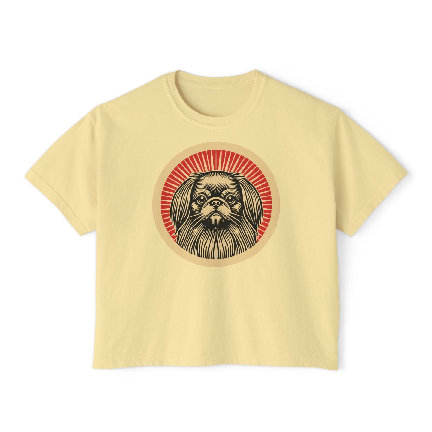 Pekingese Boxy Tee for Women