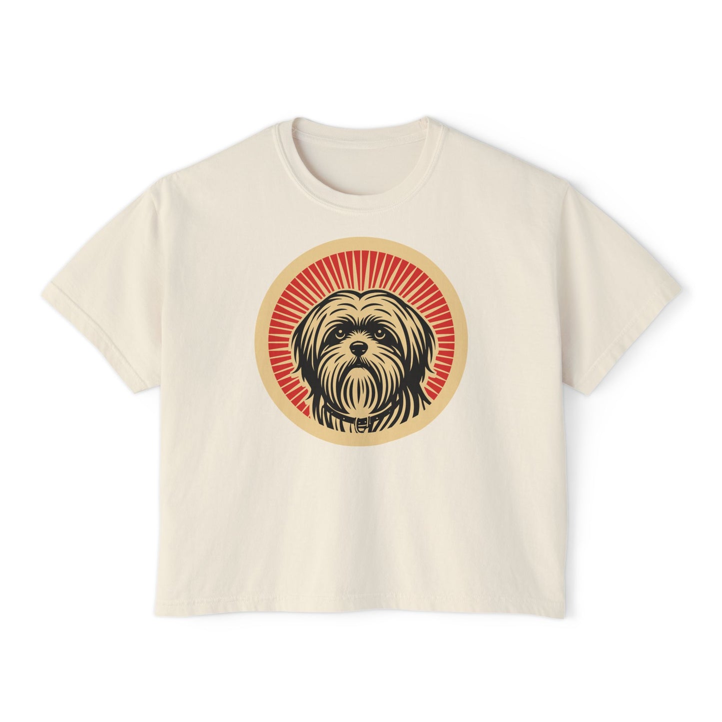 Lhasa Apso Boxy Tee for Women