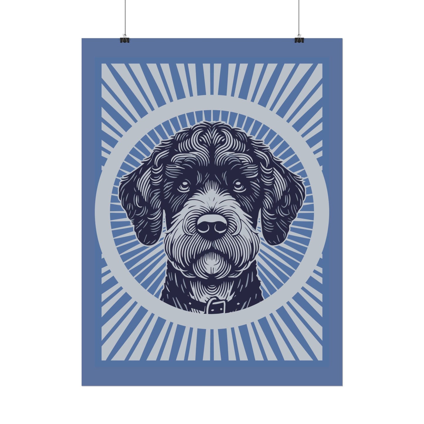 Boxerdoodle Art Print