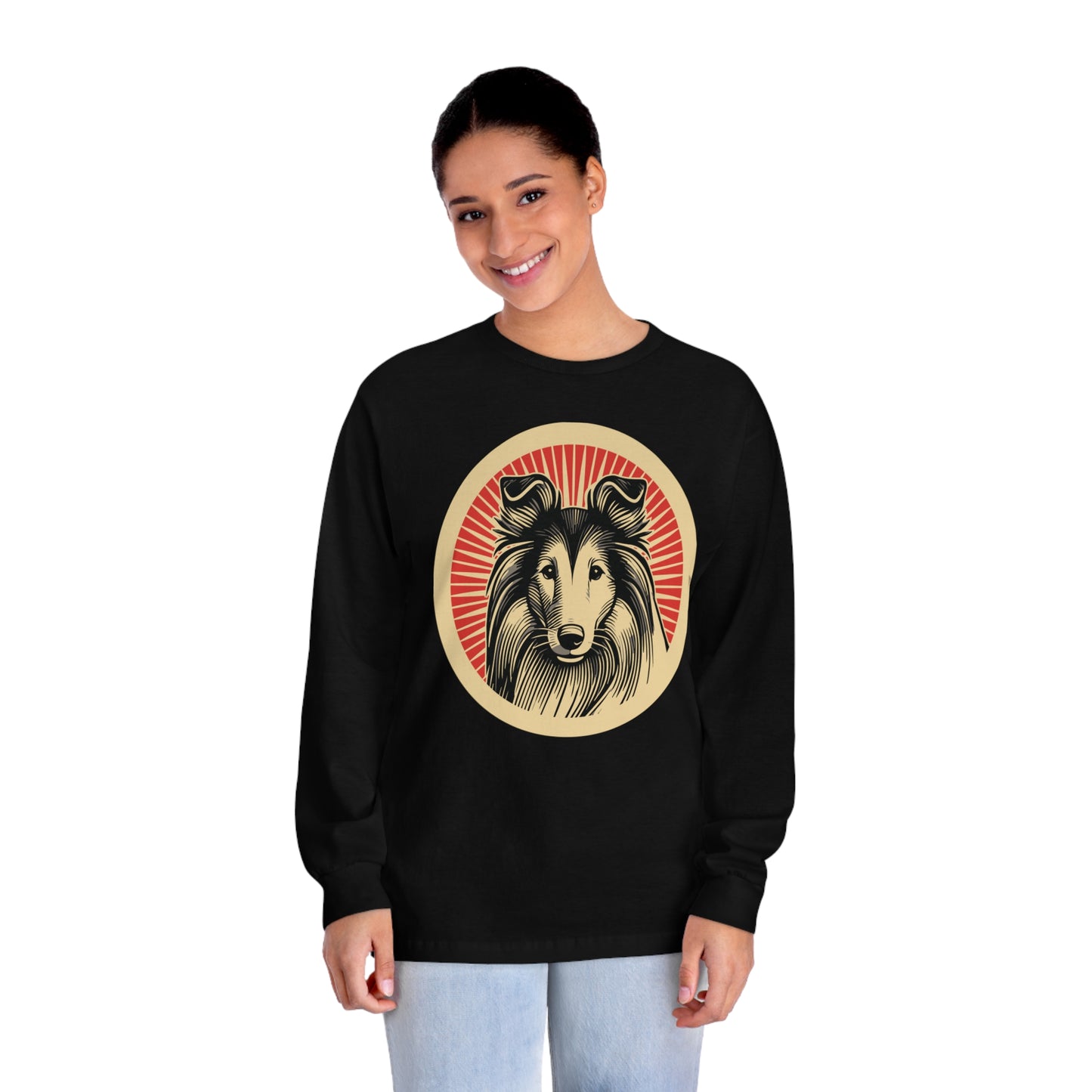 Collie Long Sleeve Tee for Adults