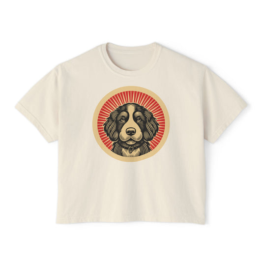 Bernedoodle Boxy Tee for Women