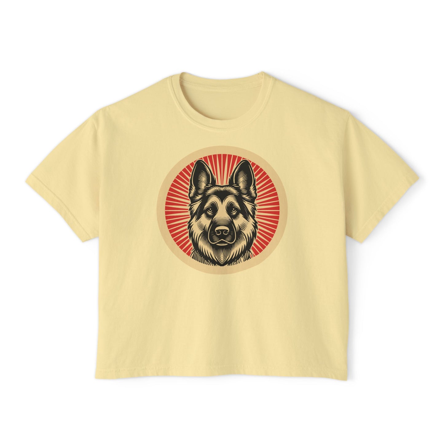 German Shepherd Boxy Tee for Women