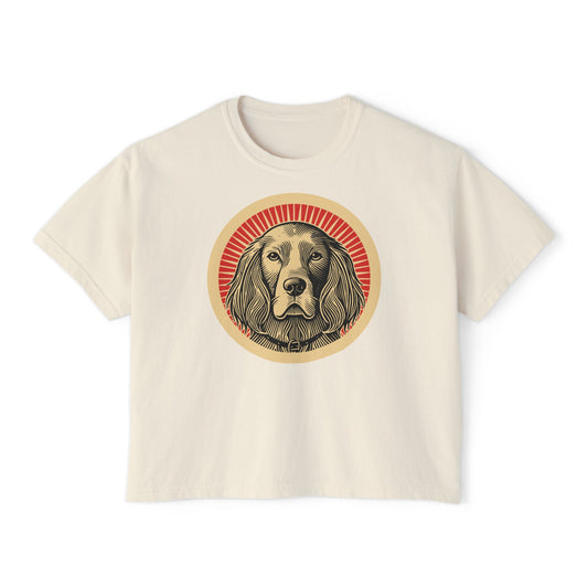 English Setter Boxy Tee for Women