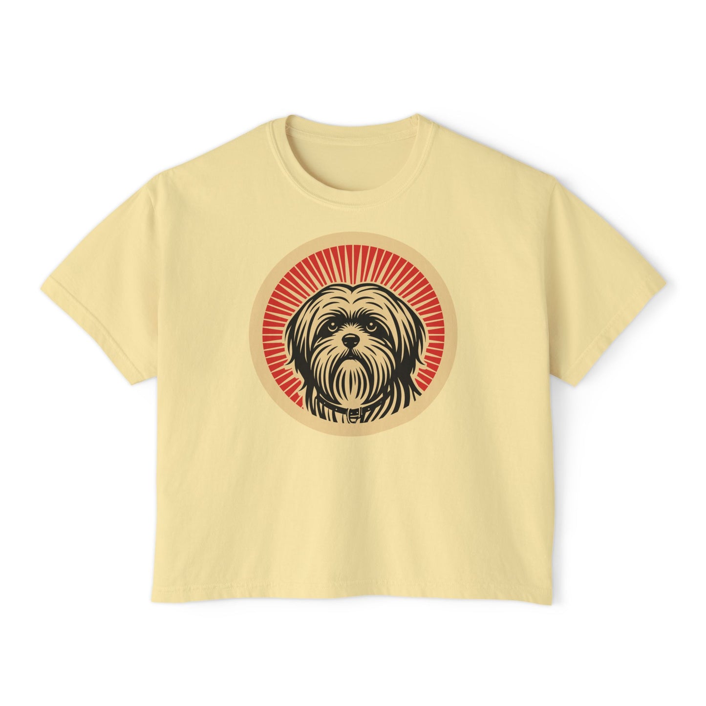 Lhasa Apso Boxy Tee for Women