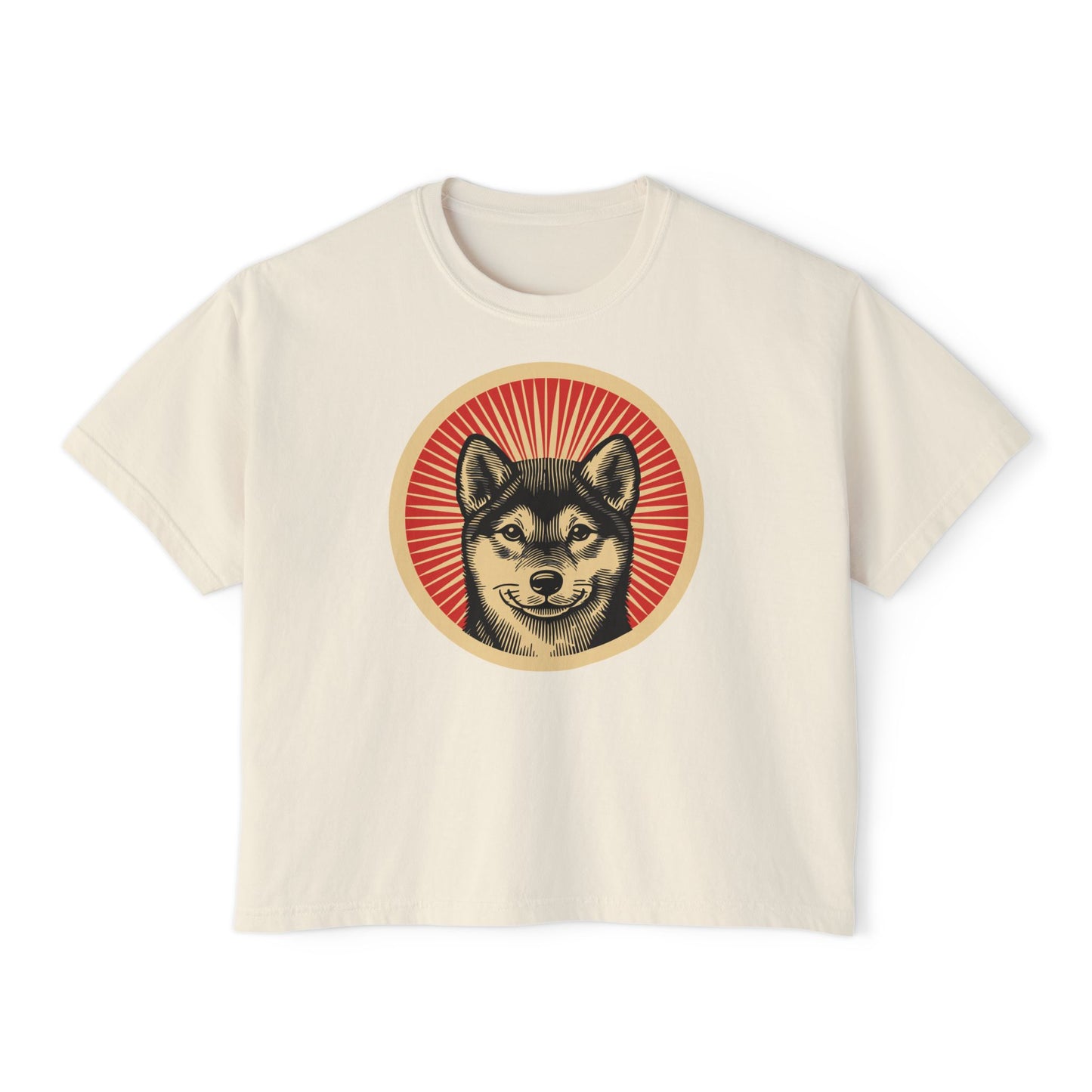 Shiba Inu Boxy Tee for Women