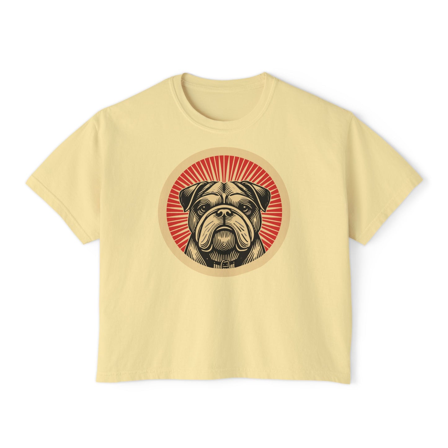 Bulldog Boxy Tee for Women