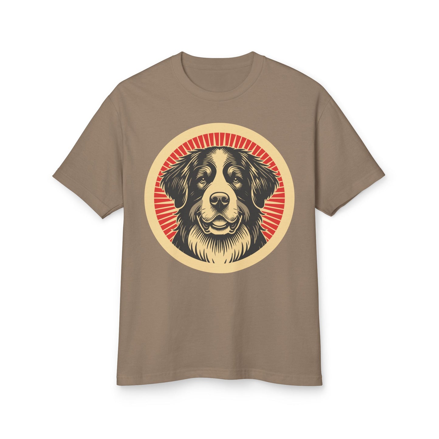 Bernese Mountain Dog Heavyweight Cotton T-Shirt for Adults