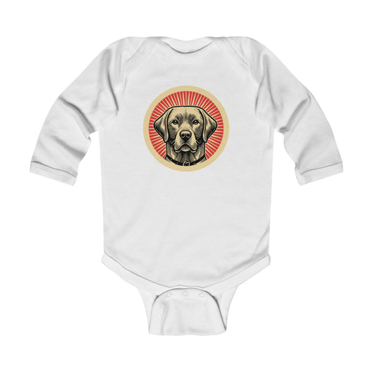 Labrador Retriever Long Sleeve Bodysuit for Infants
