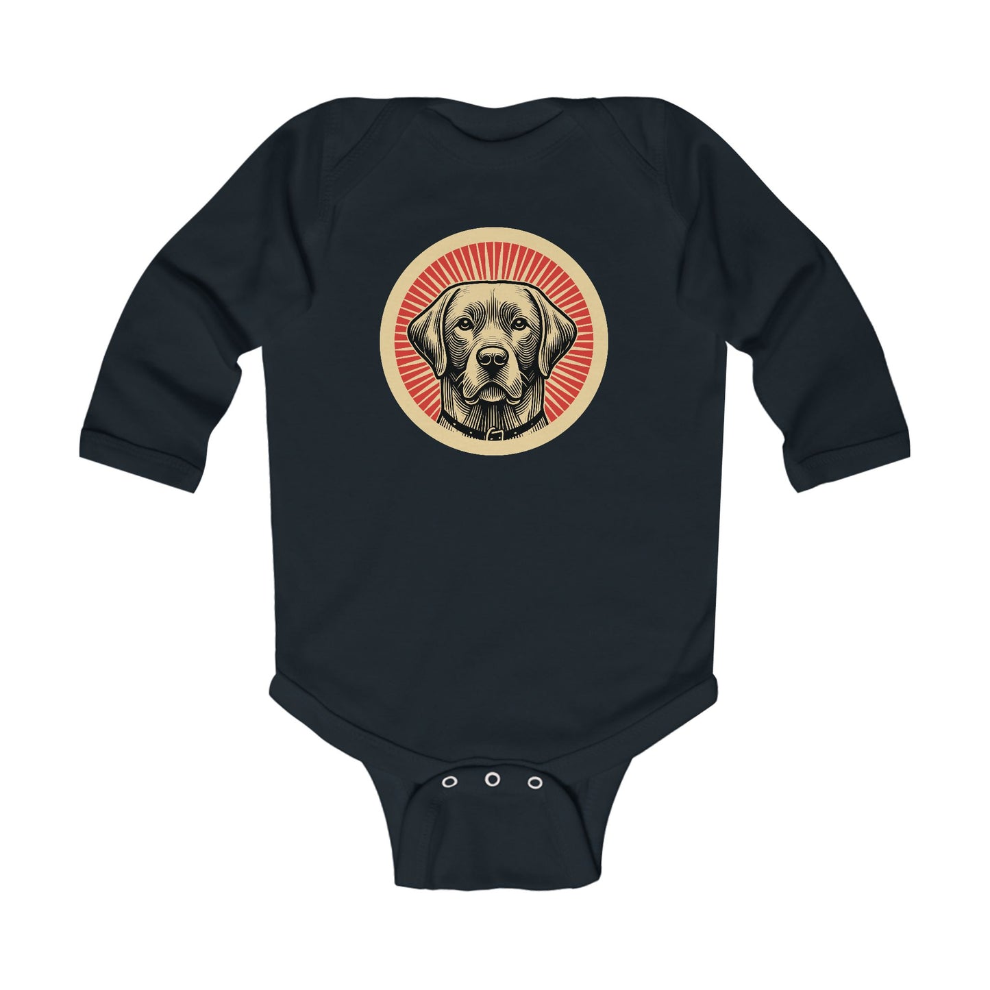 Labrador Retriever Long Sleeve Bodysuit for Infants