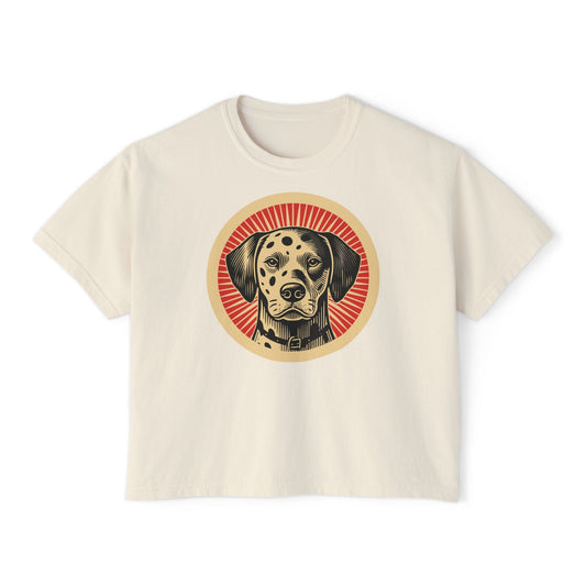 Dalmatian Boxy Tee for Women