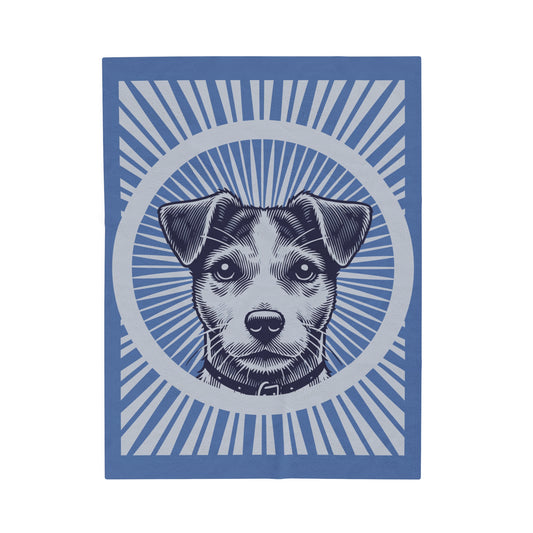 Jack Russell Terrier Velveteen Blanket