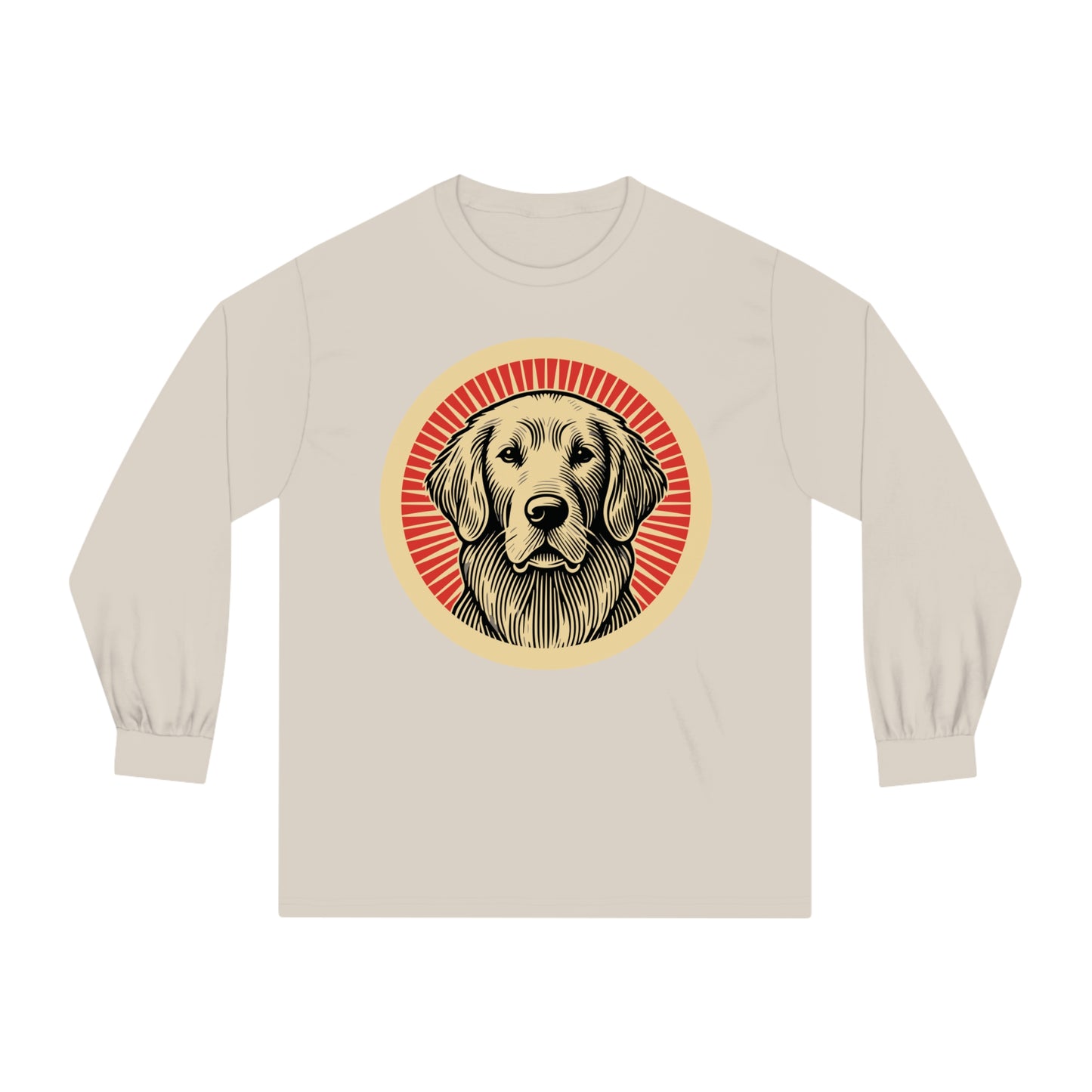 Golden Retriever Long Sleeve Tee for Adults