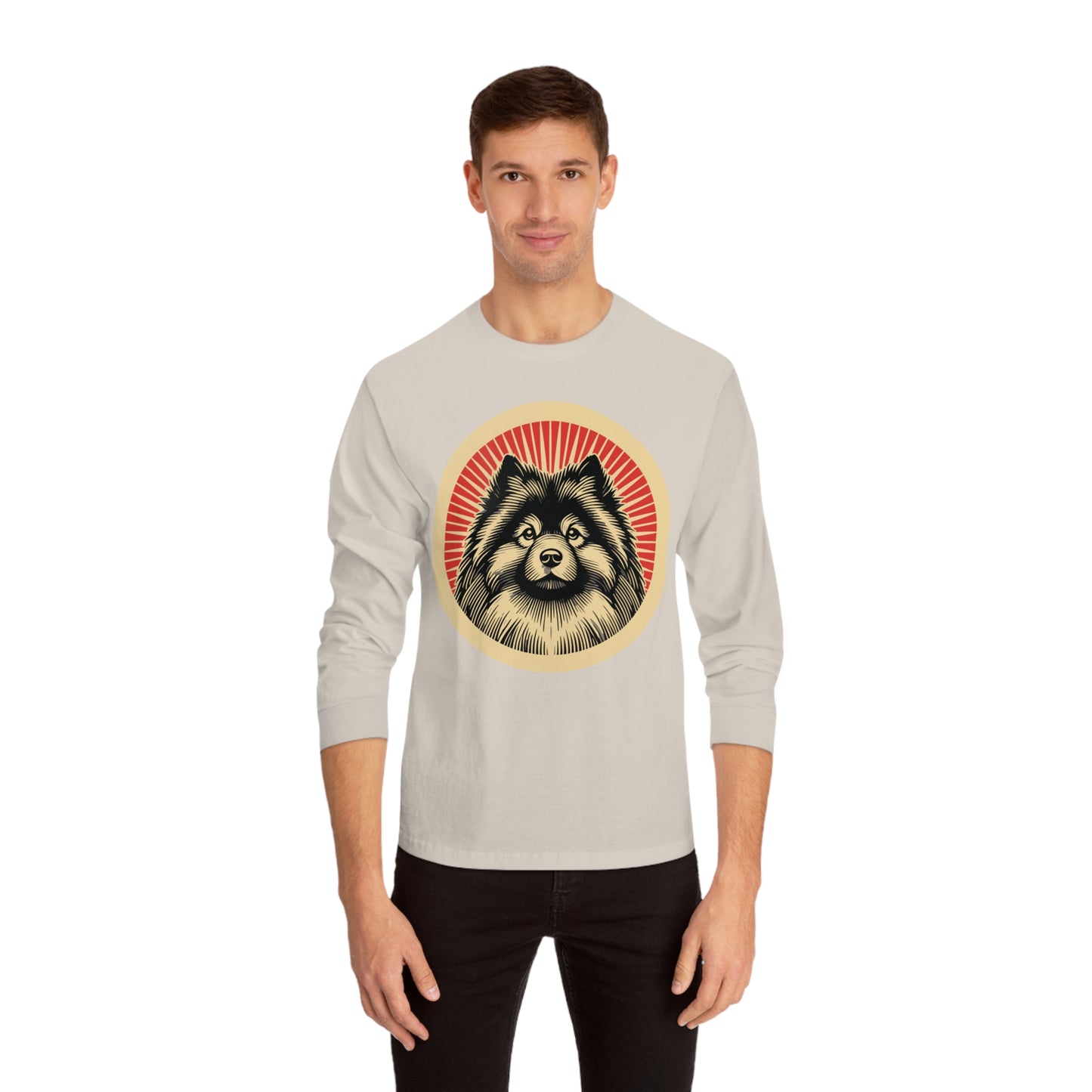 Keeshond Long Sleeve Tee for Adults