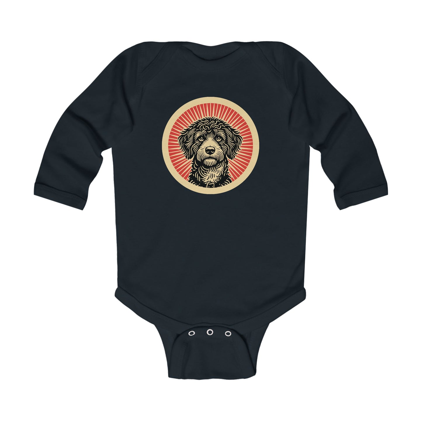 Bordoodle Long Sleeve Bodysuit for Infants
