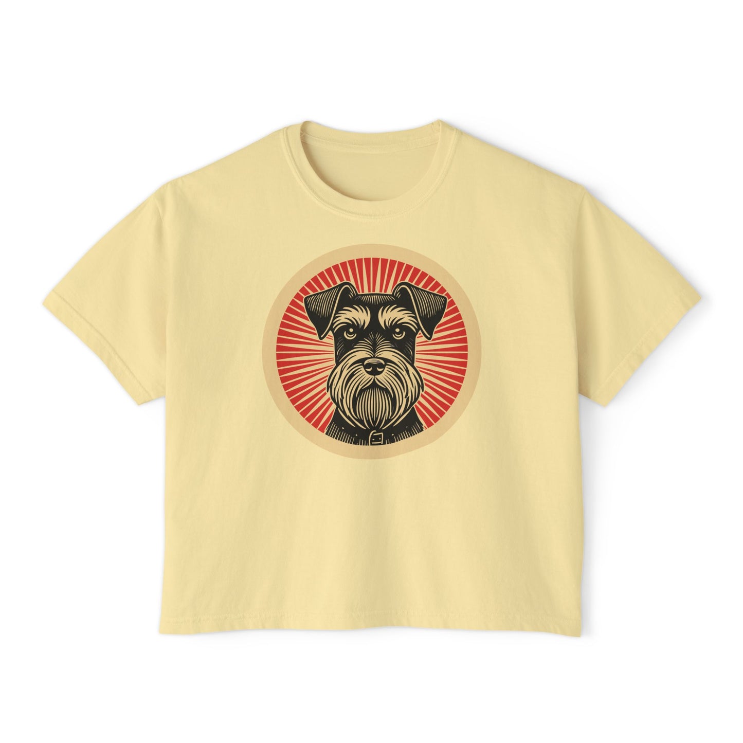 Miniature Schnauzer Boxy Tee for Women