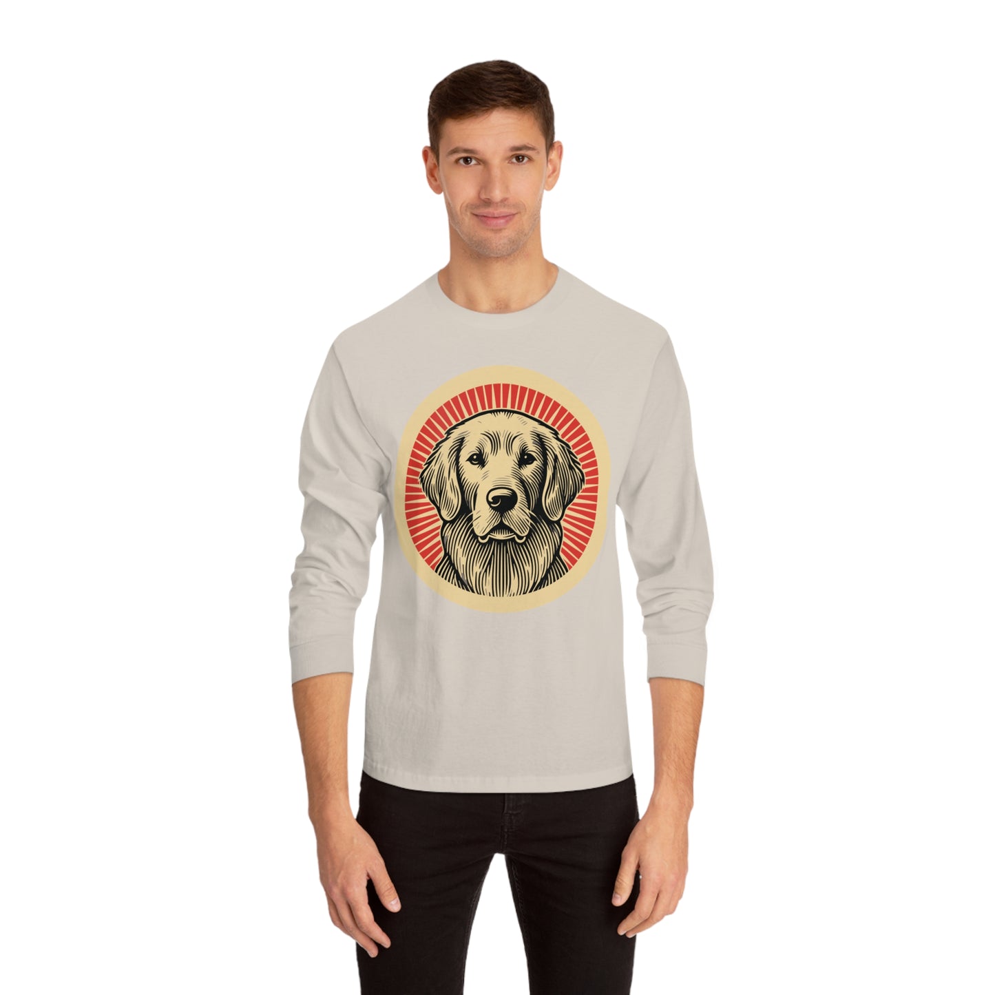 Golden Retriever Long Sleeve Tee for Adults
