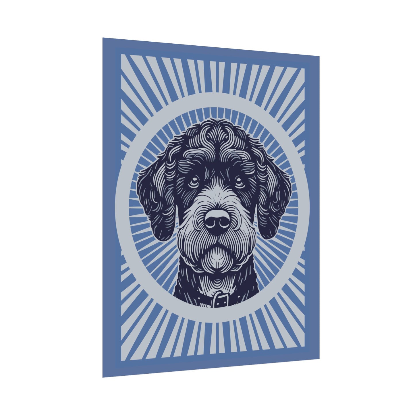 Boxerdoodle Art Print