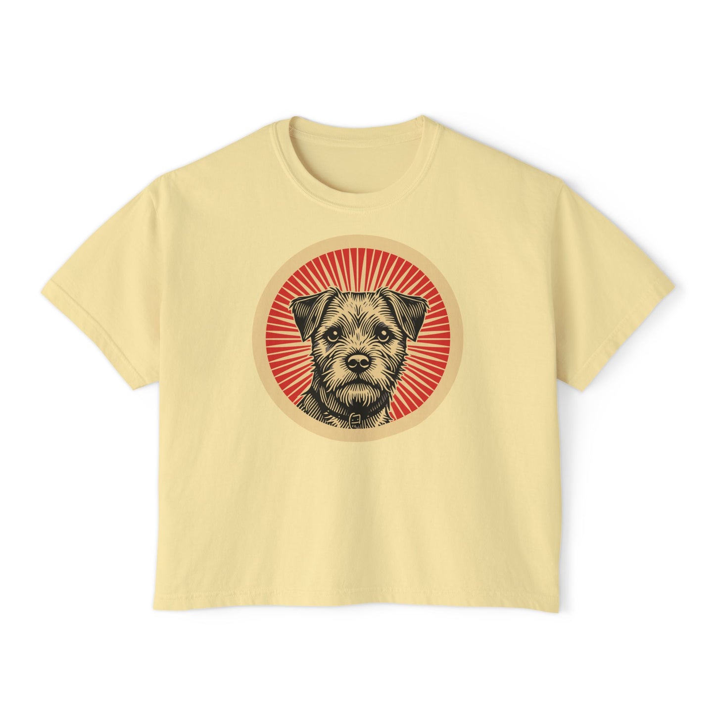 Border Terrier Boxy Tee for Women