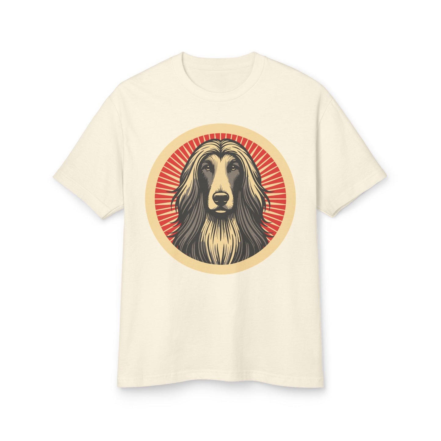 Afghan Hound Heavyweight Cotton T-Shirt for Adults