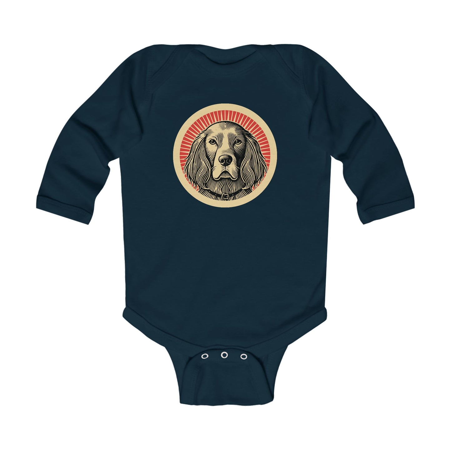 English Setter Long Sleeve Bodysuit for Infants