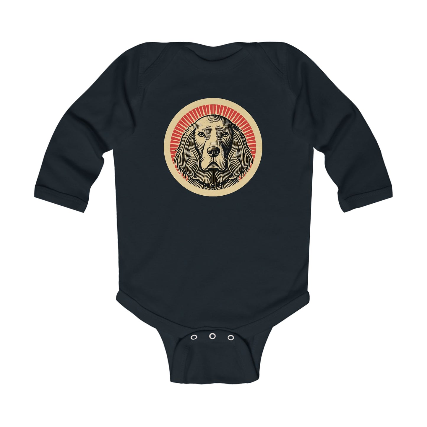 English Setter Long Sleeve Bodysuit for Infants