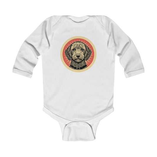 Labradoodle Long Sleeve Bodysuit for Infants