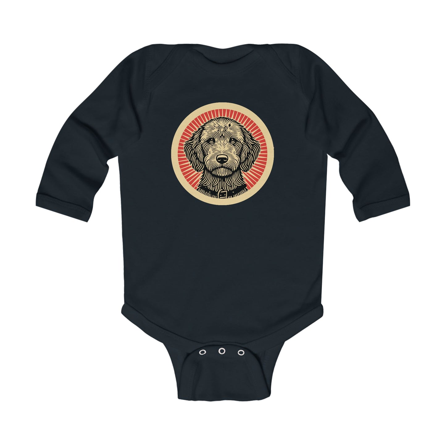 Labradoodle Long Sleeve Bodysuit for Infants