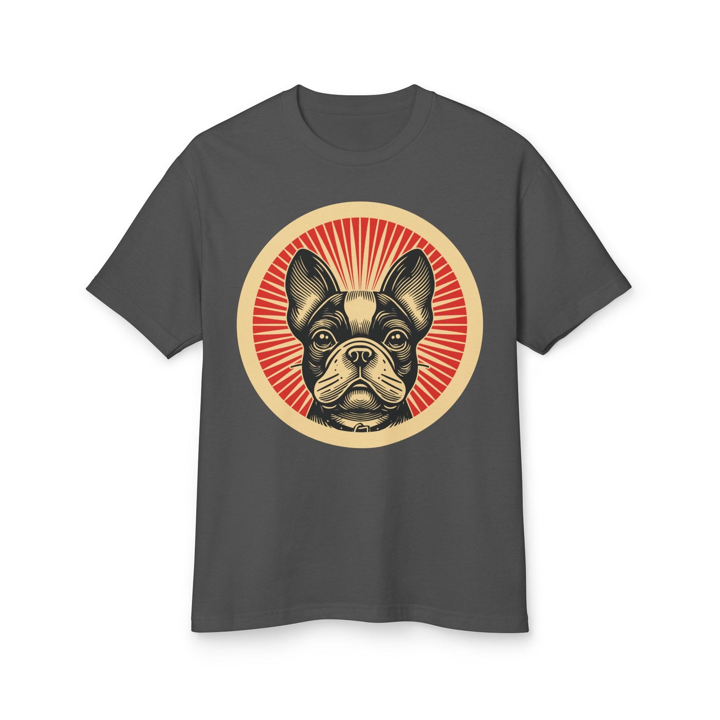 French Bulldog Heavyweight Cotton T-Shirt for Adults