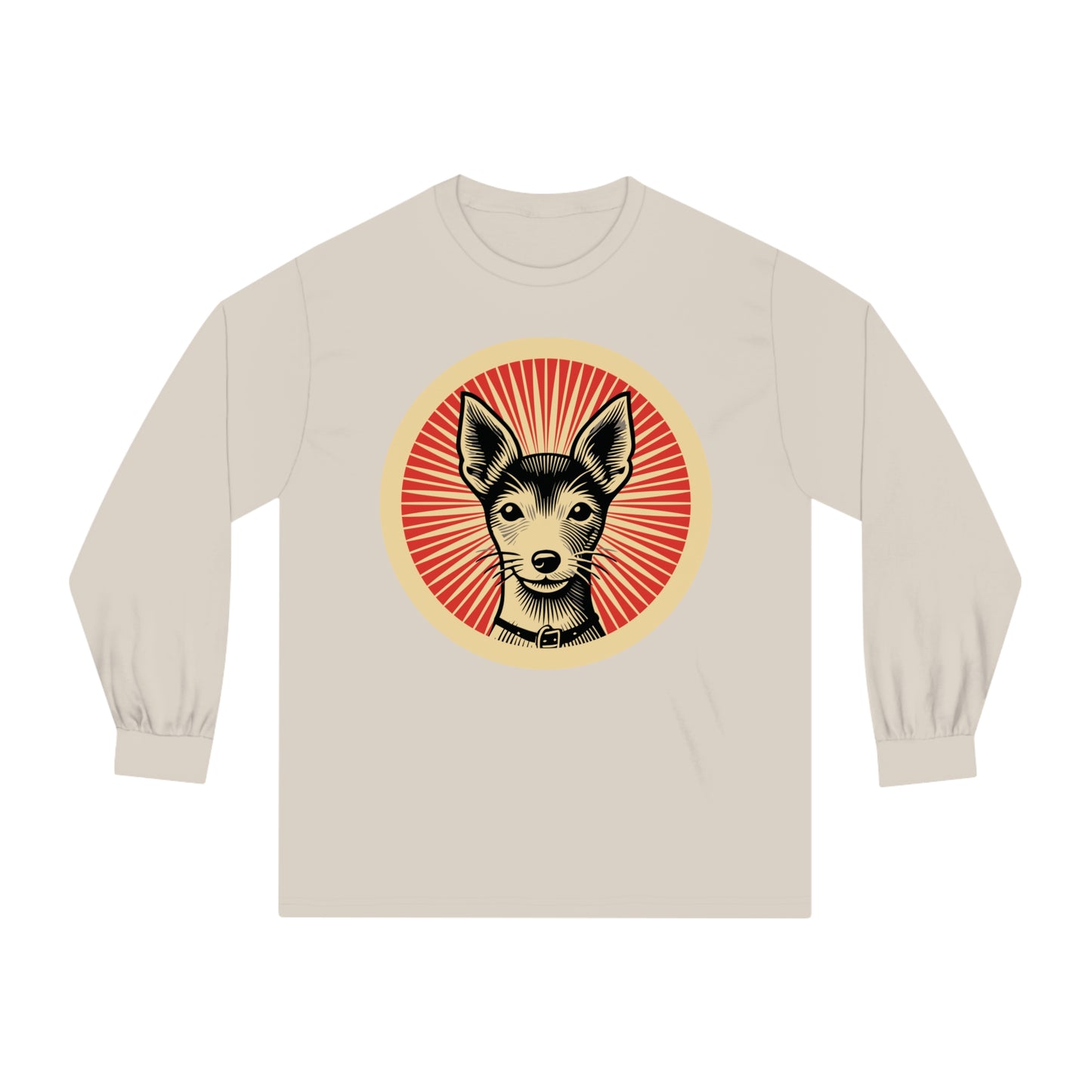 Toy Fox Terrier Long Sleeve Tee for Adults