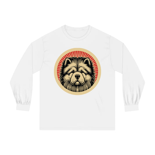 Chow Chow Long Sleeve Tee for Adults