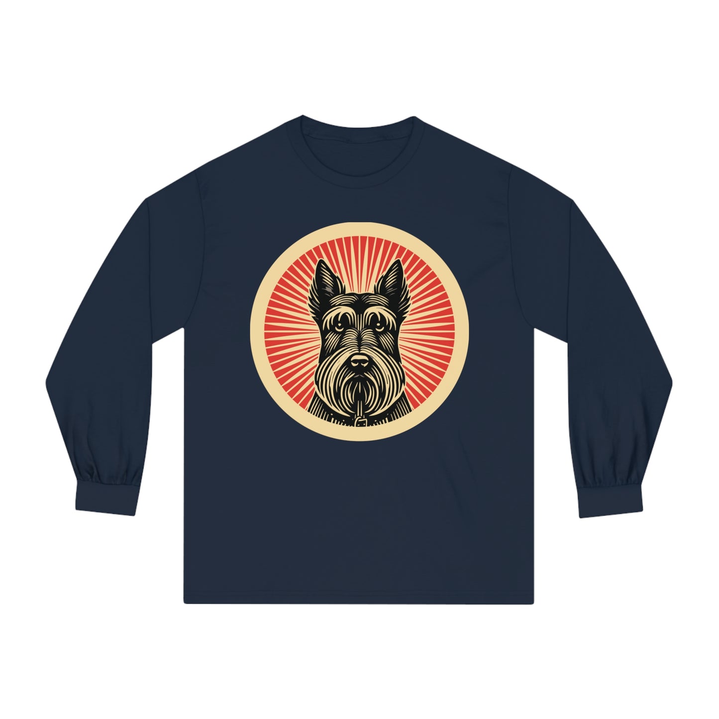 Scottish Terrier Long Sleeve Tee for Adults