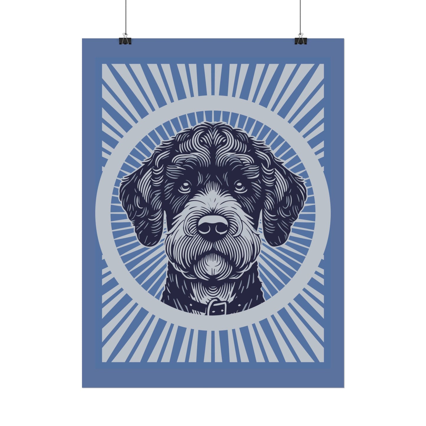 Boxerdoodle Art Print