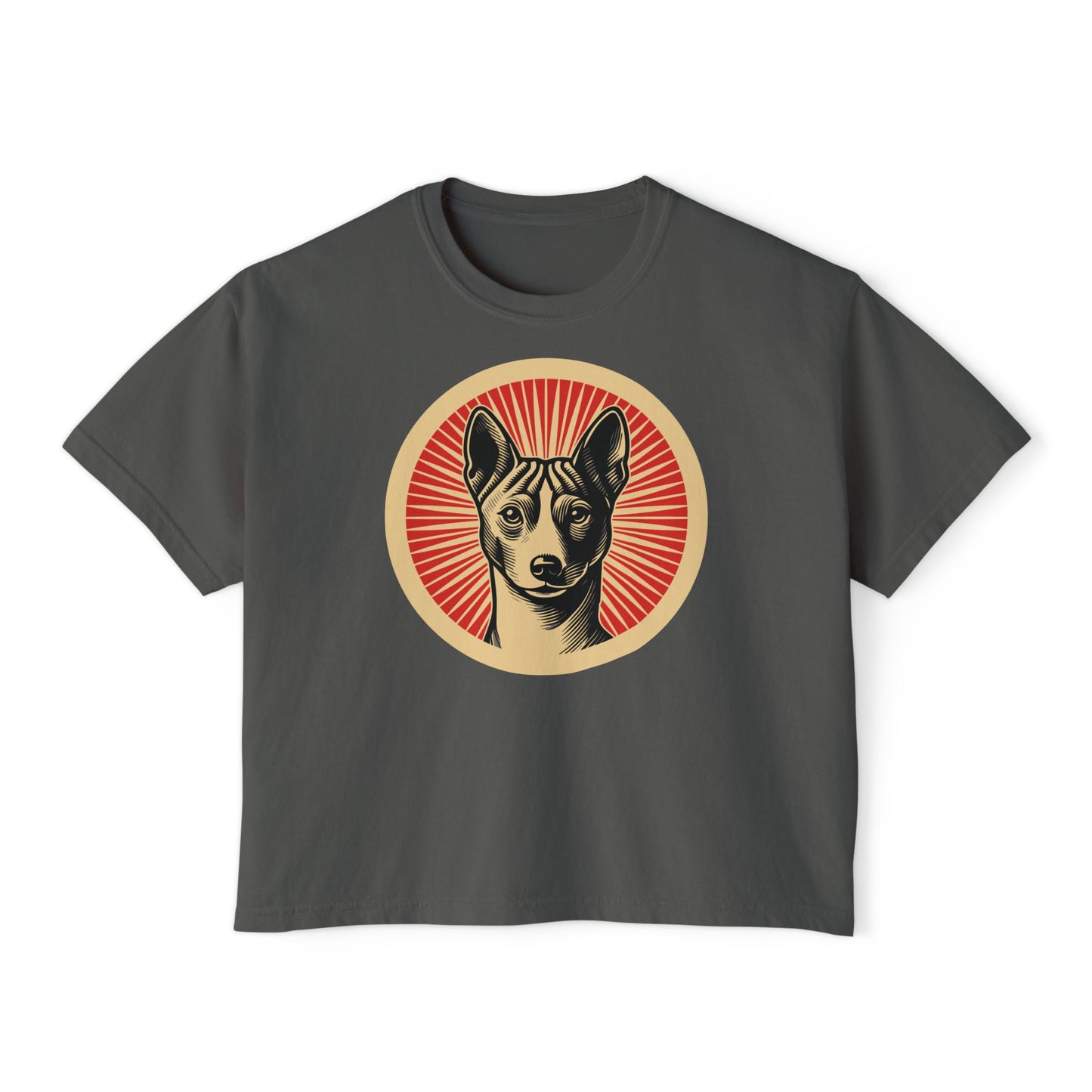 Basenji Boxy Tee for Women