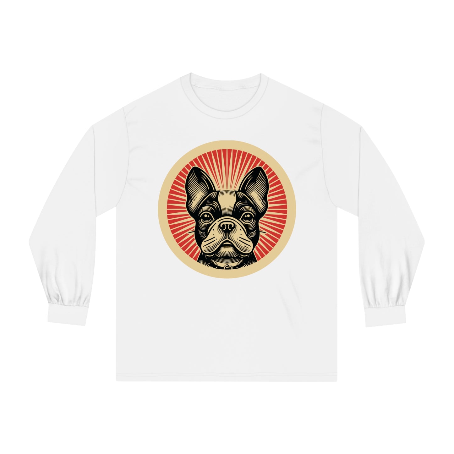 French Bulldog Long Sleeve Tee for Adults