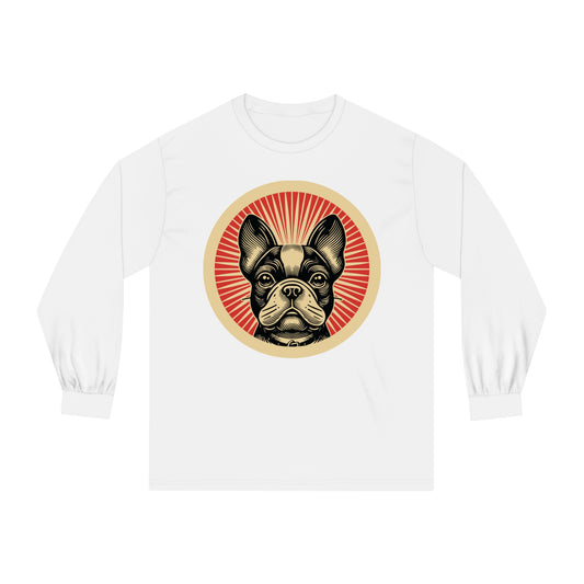 French Bulldog Long Sleeve Tee for Adults