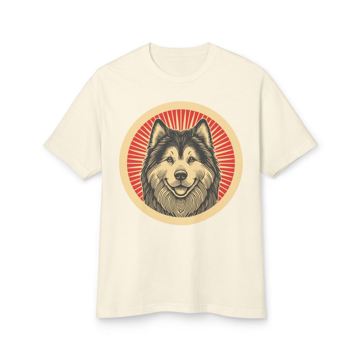 Alaskan Malamute Heavyweight Cotton T-Shirt for Adults