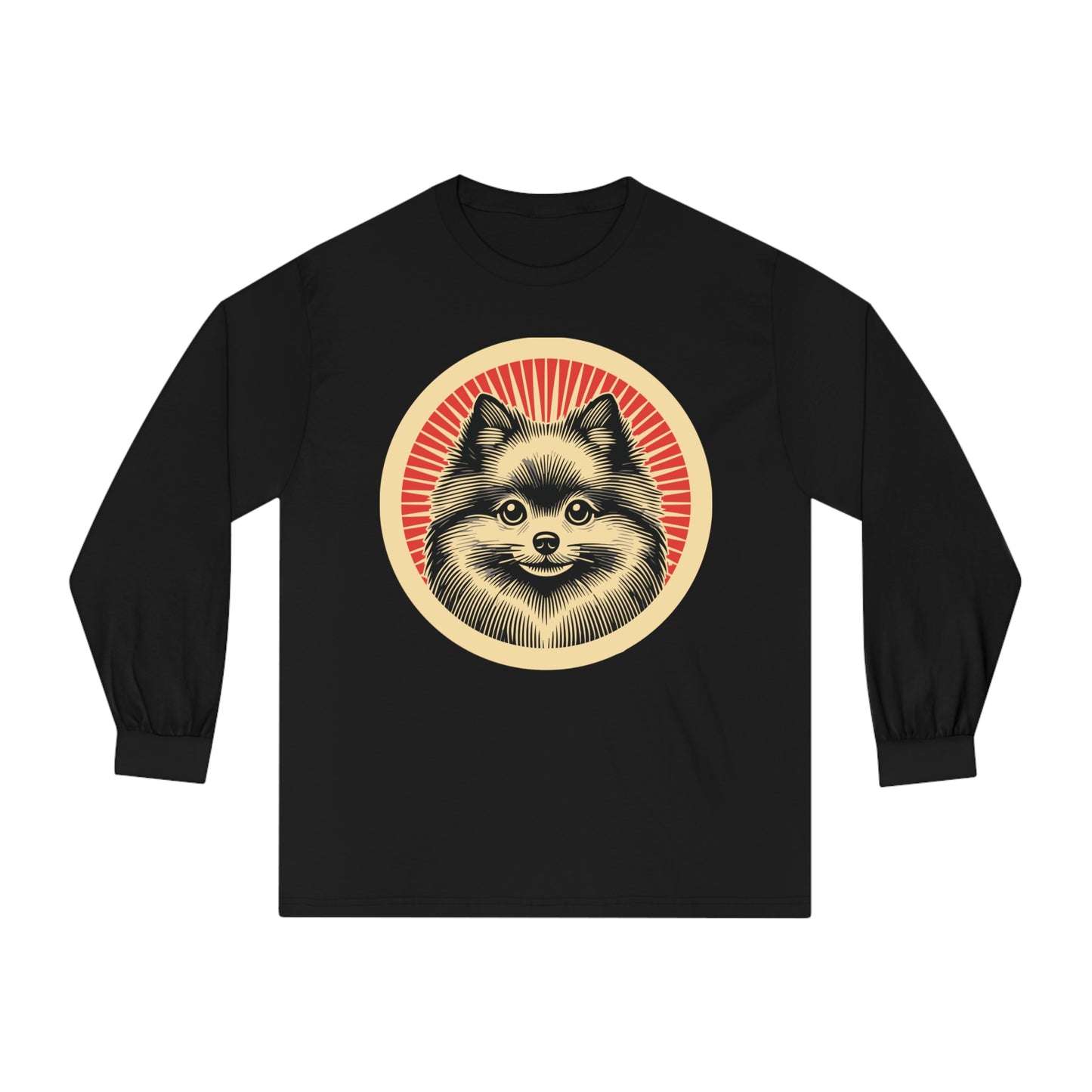 Pomeranian Long Sleeve Tee for Adults