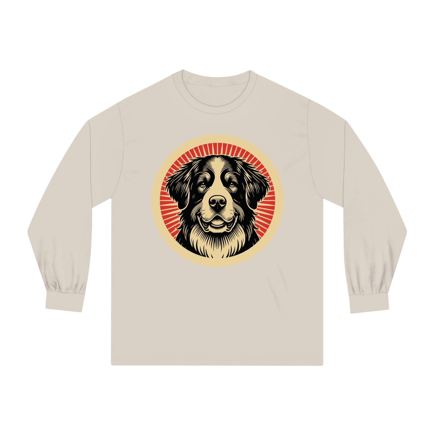 Bernese Mountain Dog Long Sleeve Tee for Adults