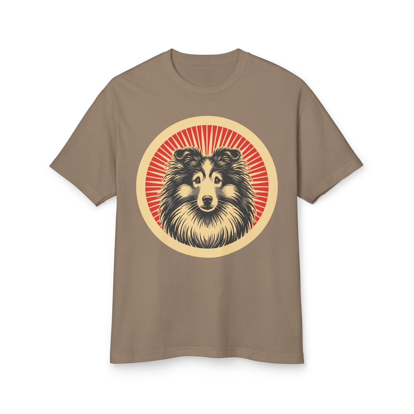 Shetland Sheepdog Heavyweight Cotton T-Shirt for Adults