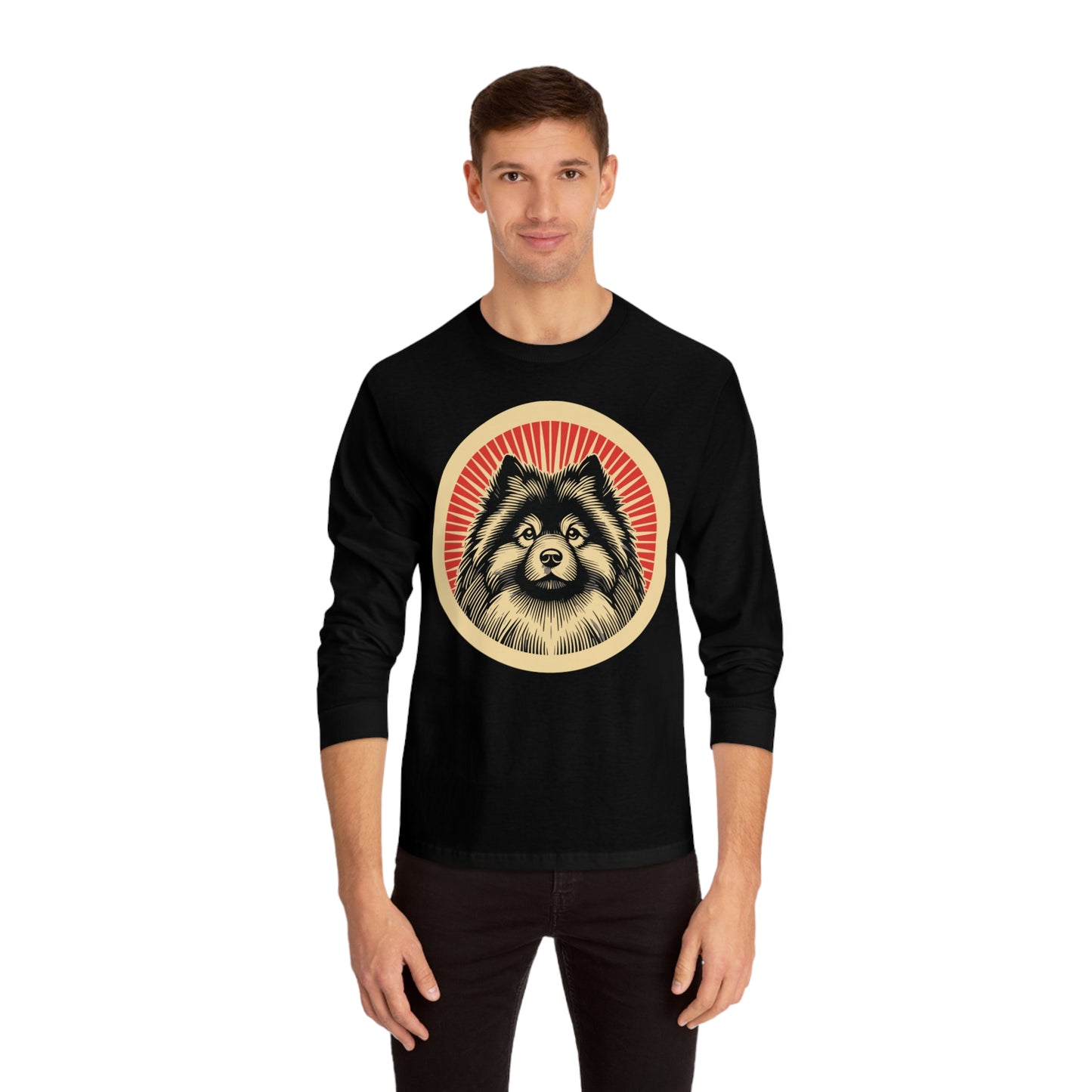 Keeshond Long Sleeve Tee for Adults