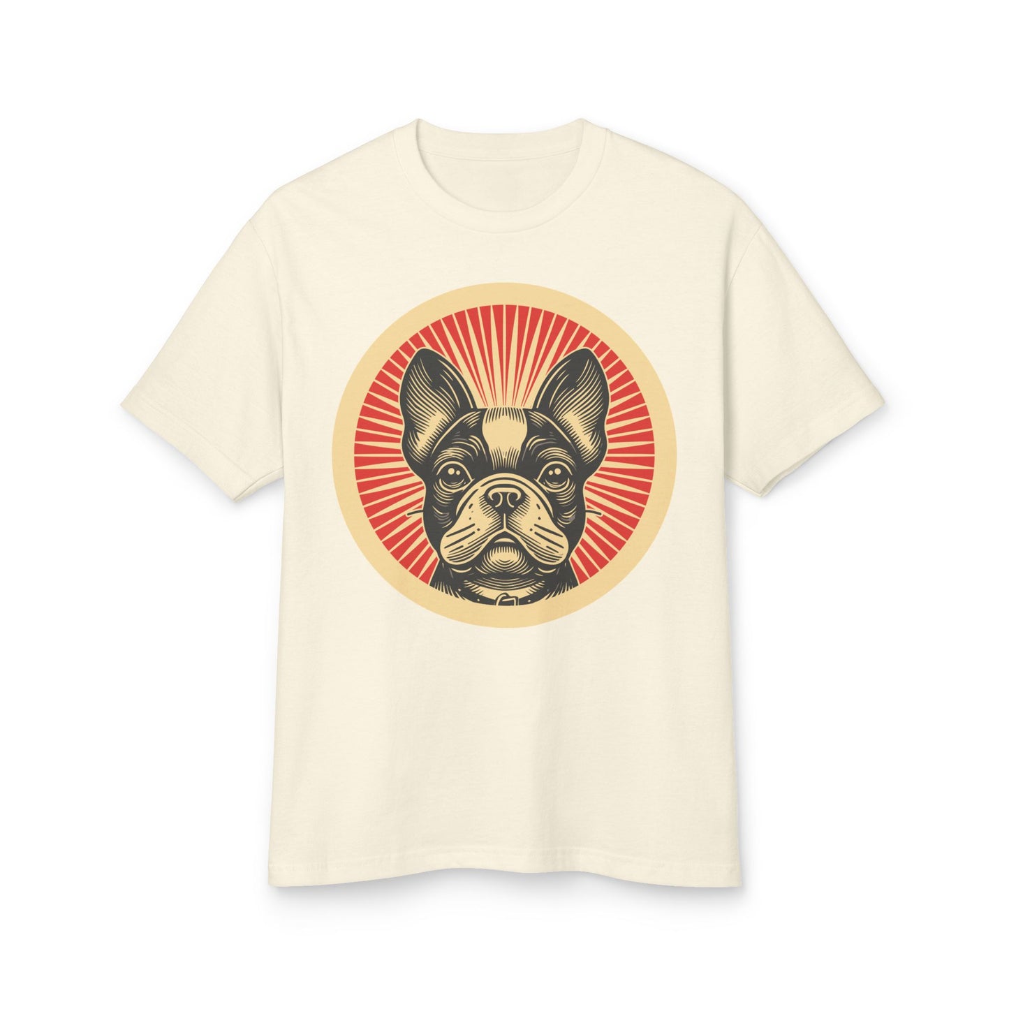 French Bulldog Heavyweight Cotton T-Shirt for Adults