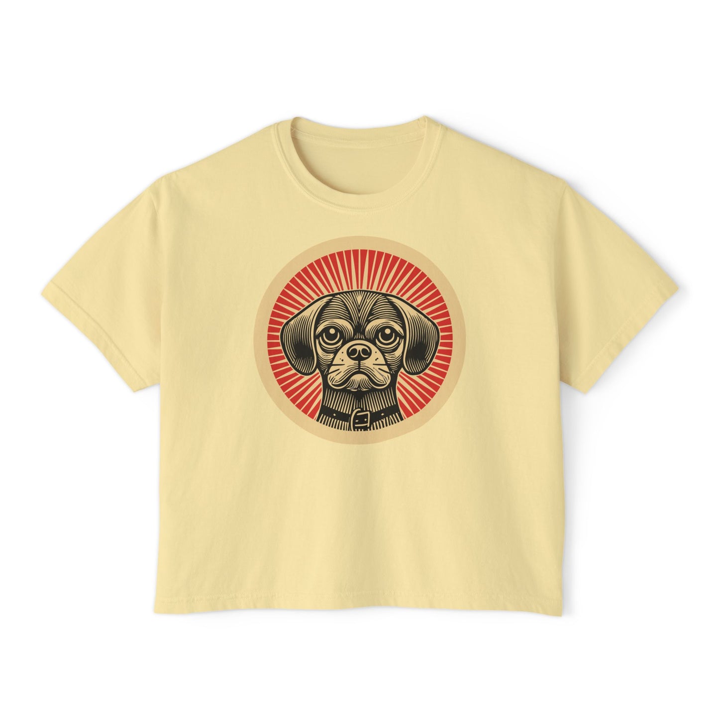 Puggle Boxy Tee for Women