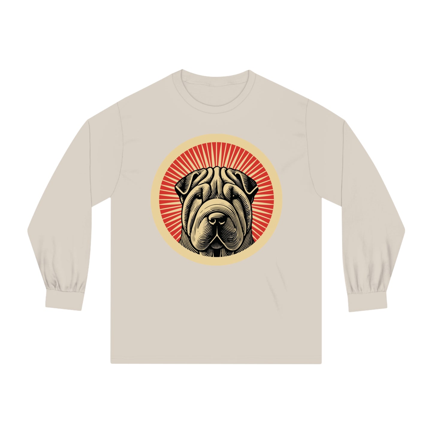 Chinese Shar-Pei Long Sleeve Tee for Adults