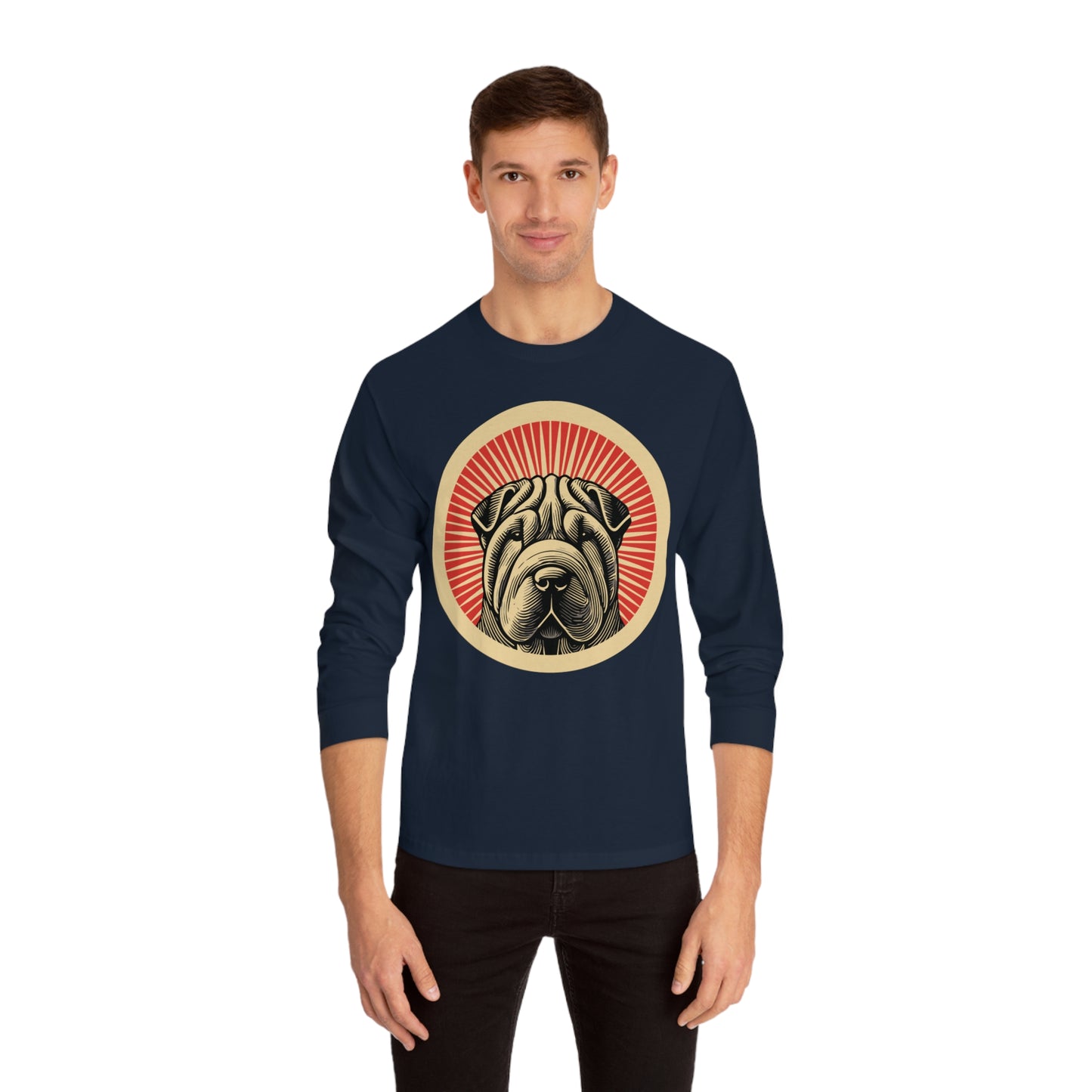 Chinese Shar-Pei Long Sleeve Tee for Adults