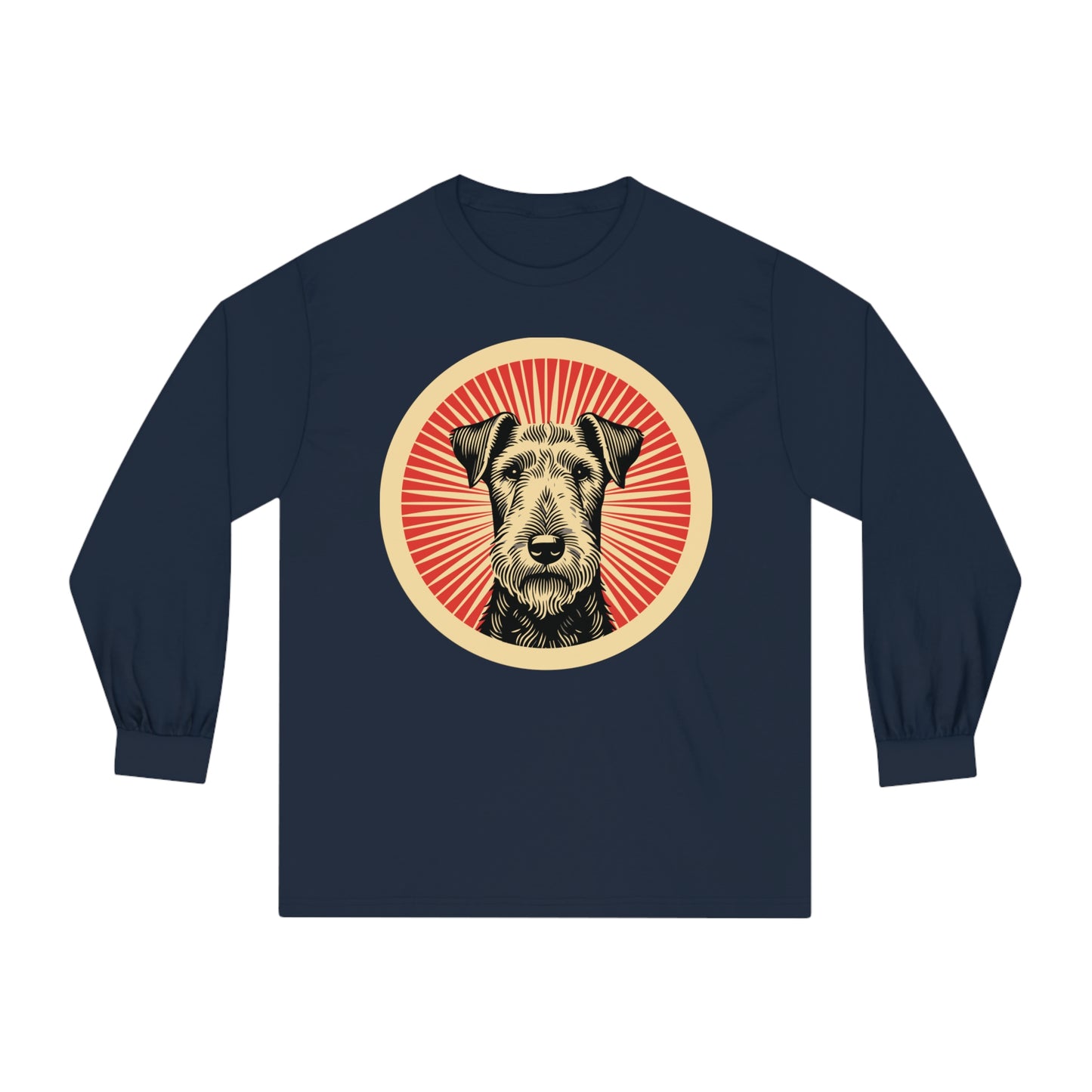 Airedale Terrier Long Sleeve Tee for Adults